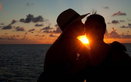 Couple at Sunset in Belize